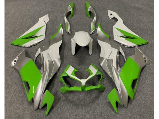 Verde Lucido Bianco & Argento 19-23 Kawasaki ZX6R Carena