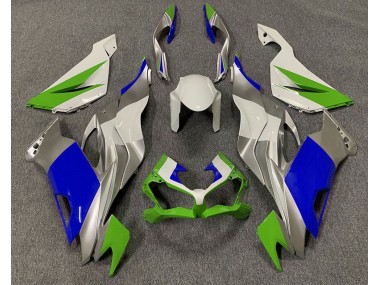 Verde Lucido Blu & Argento 19-23 Kawasaki ZX6R Carena