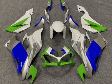 Verde Lucido Blu & Argento 19-23 Kawasaki ZX6R Carena