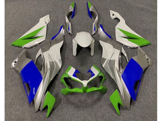 Verde Lucido Blu & Argento 19-23 Kawasaki ZX6R Carena