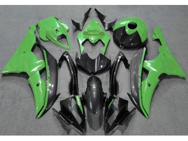 Verde Lucido & Fibra Di Carbonio 08-16 Yamaha R6 Carena