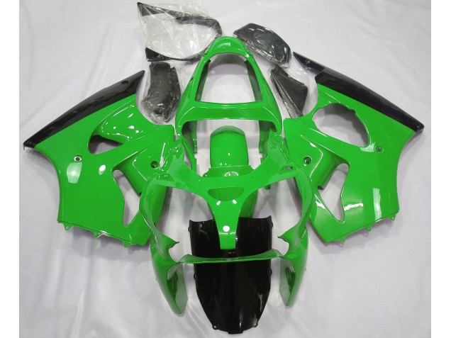 Verde Lucido & Nero 00-02 Kawasaki ZX6R Carena
