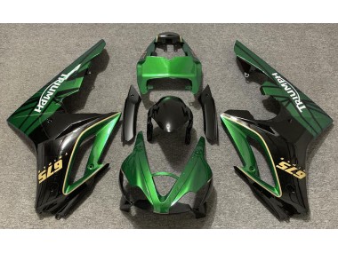 Verde Lucido & Nero 09-12 Triumph Daytona 675 Carena