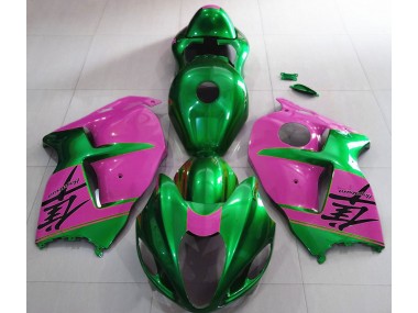 Verde Lucido & Rosa 97-07 Suzuki GSXR 1300 Carena