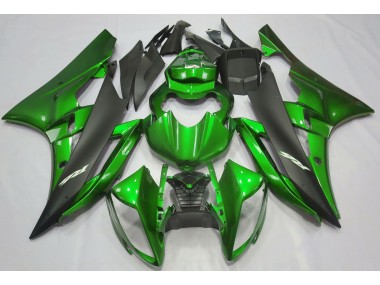 Verde Metallizzato & Nero 06-07 Yamaha R6 Carena