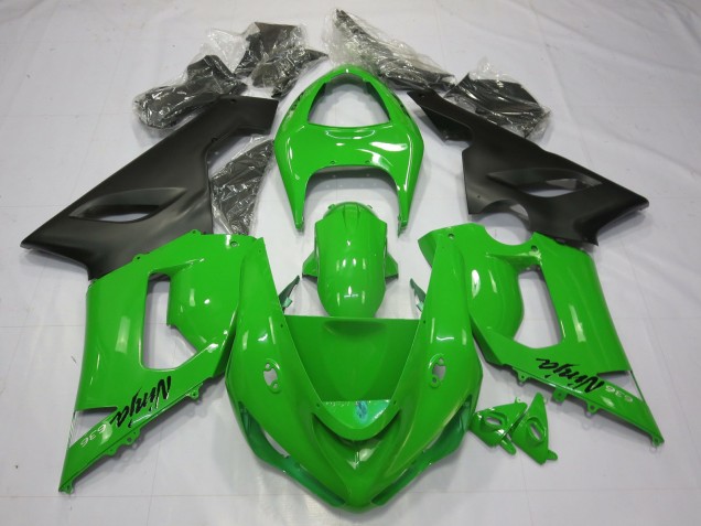 Verde Nero 05-06 Kawasaki ZX6R Carena