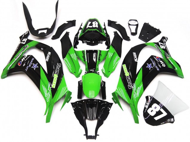 Verde & Nero 16-19 Kawasaki ZX10R Carena