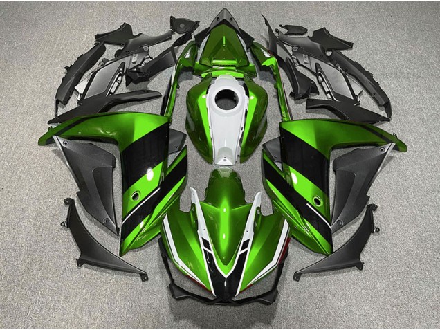 Verde Nero & Bianco 15-18 Yamaha R3 Carena