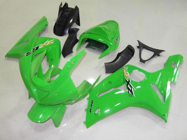 Verde Nero Cheq 03-04 Kawasaki ZX6R Carena