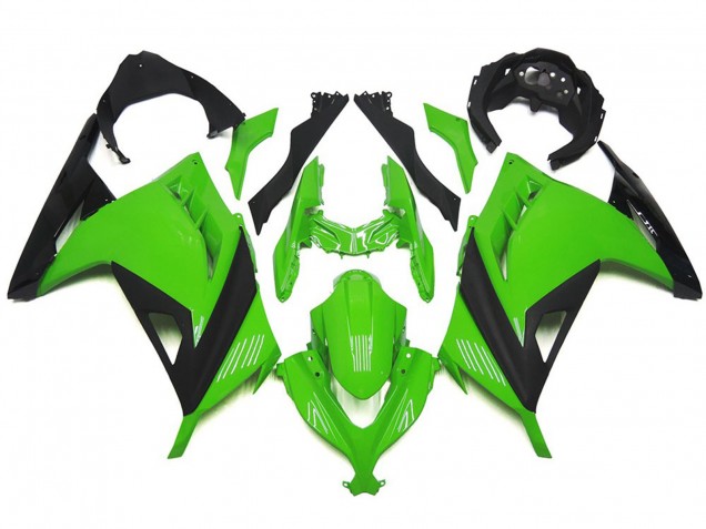 Verde & Nero Lucidi 13-18 Kawasaki Ninja 300 Carena