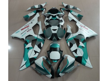 Verde Neve Schiuma Marina Camo 08-16 Yamaha R6 Carena
