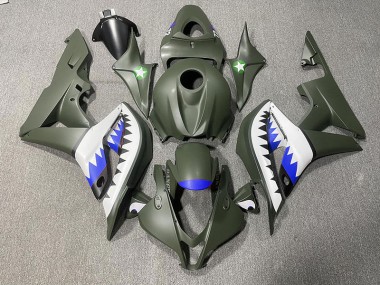 Verde Opaco & Blu Squalo 07-08 Honda CBR600RR Carena