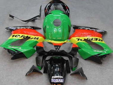 Verde Repsol 02-12 Honda VFR800 Carena