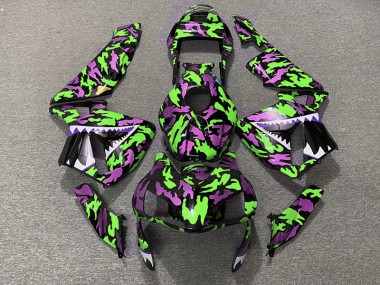 Verde & Rosa Camo 03-04 Honda CBR600RR Carena