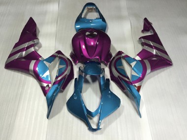 Viola & Azzurro Capitan America 07-08 Honda CBR600RR Carena