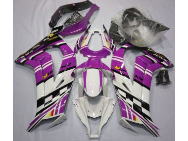 Viola In Bianco & Nero 11-15 Kawasaki ZX10R Carena