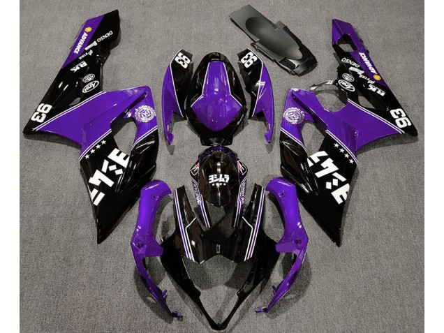 Viola Lucido & Nero Personalizzato 05-06 Suzuki GSXR 1000 Carena