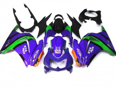 Viola Verde & Nero 08-12 Kawasaki Ninja 250 Carena