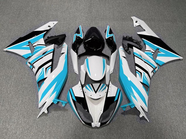Zag Azzurro Bianco & Nero 09-12 Kawasaki ZX6R Carena